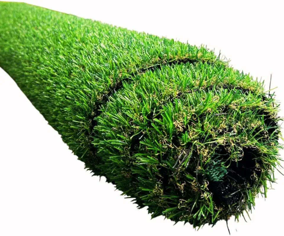 Grama Sintética 20mm Bicolor Soft Semelhante ao Natural - 10m² (5m x 2m) Jardim Verde Playground Piscina Decoração Pet Quintal