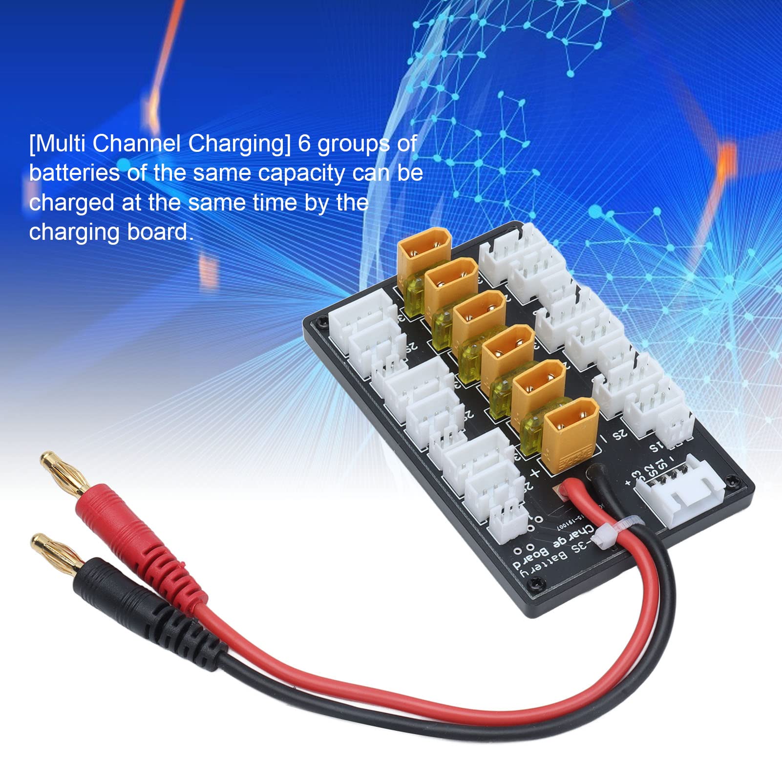 Platine De Charge Parallèle 1-3S Pour Batteries LiPo – Compatible IMAX B6, Charge 6 Groupes En Même Temps