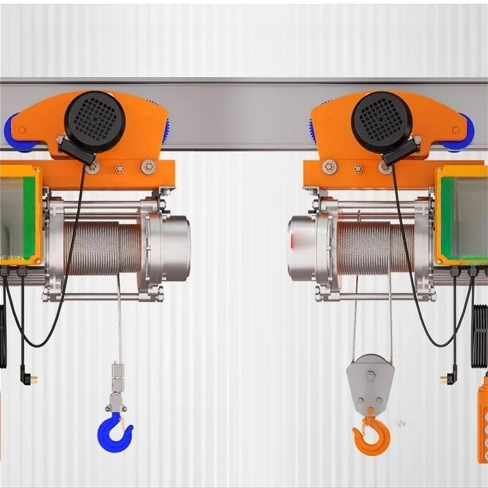 Elektro-Seilzug Hebezeug Mit 220-V-Winde, Elektrische Hebekräne 380-V-Haushaltskran Laufkatze(220v-1 ton-12m B)