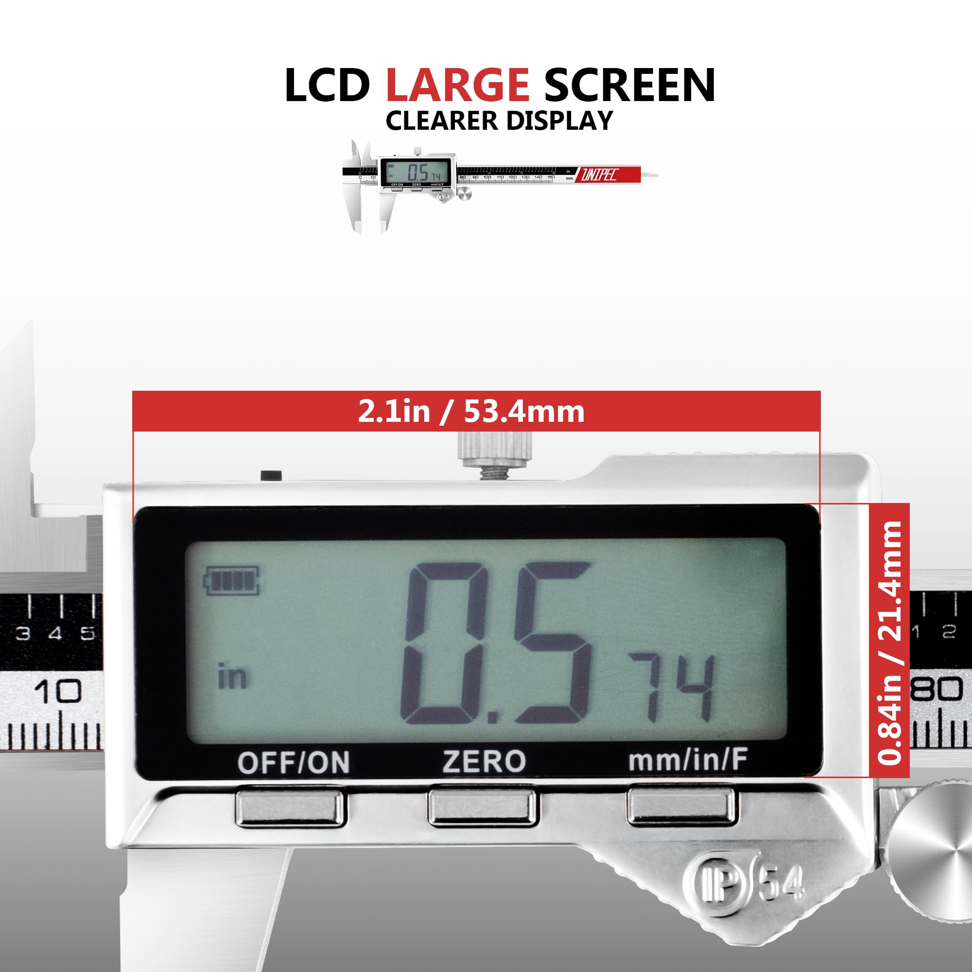 Digital Caliper - Rechargeable & Accurate -4