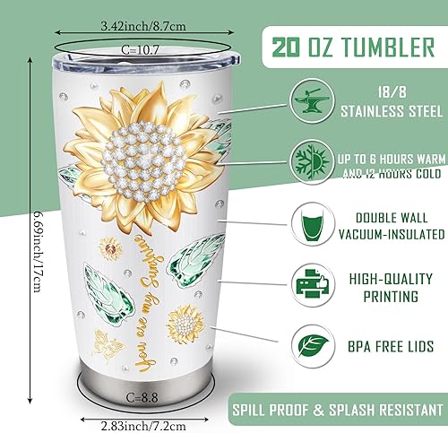 Miniatura 4 de Vasos de regalo para hija de mamápapá 20 onzas regalos para hija de madre o padre taza de café para hija regalo para hija o hija