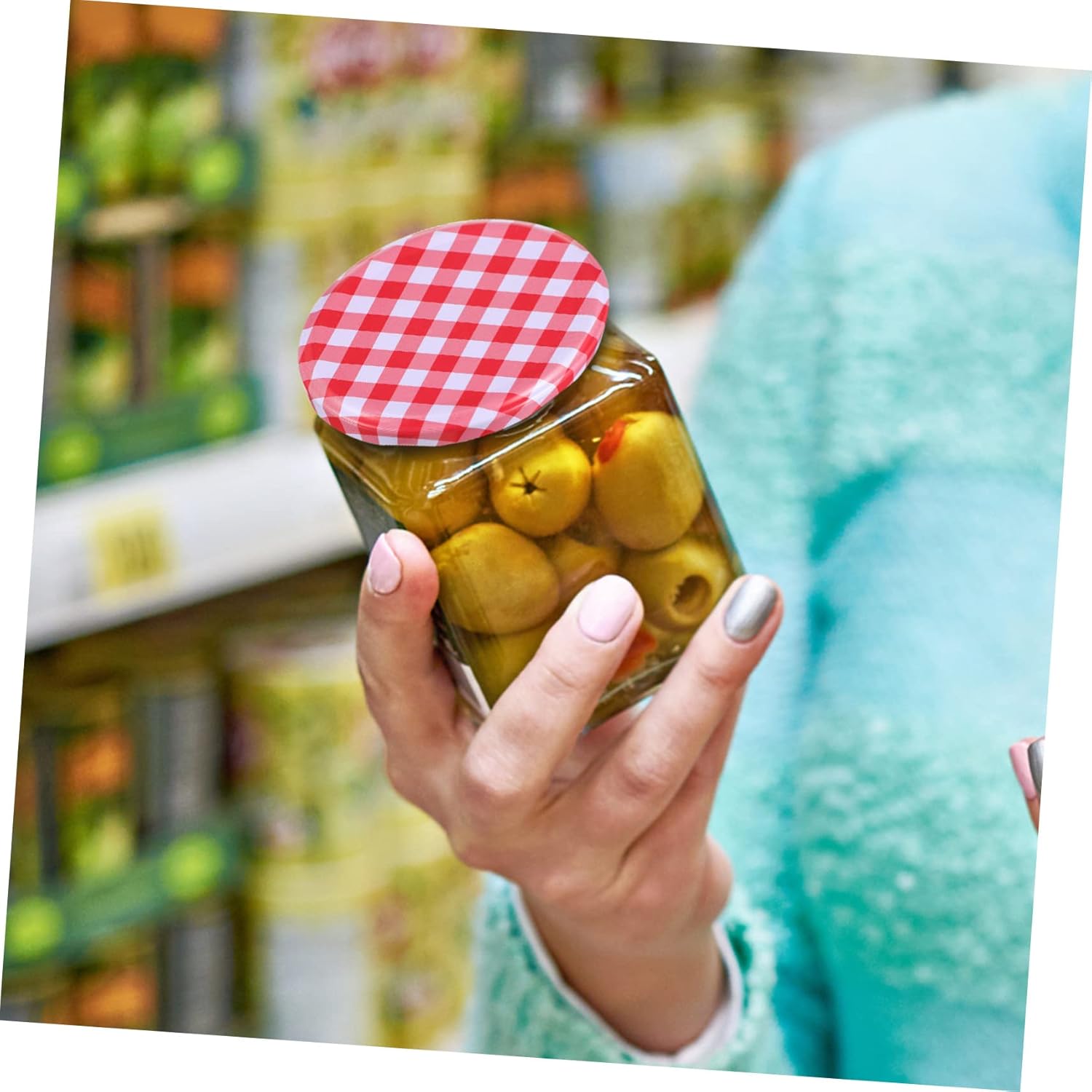 200pcs Wide Mouth Mason Jar Lids Screw Caps for Canning Jars Airtight Leakproof Storage Vibrant Colors for Kitchen Decor