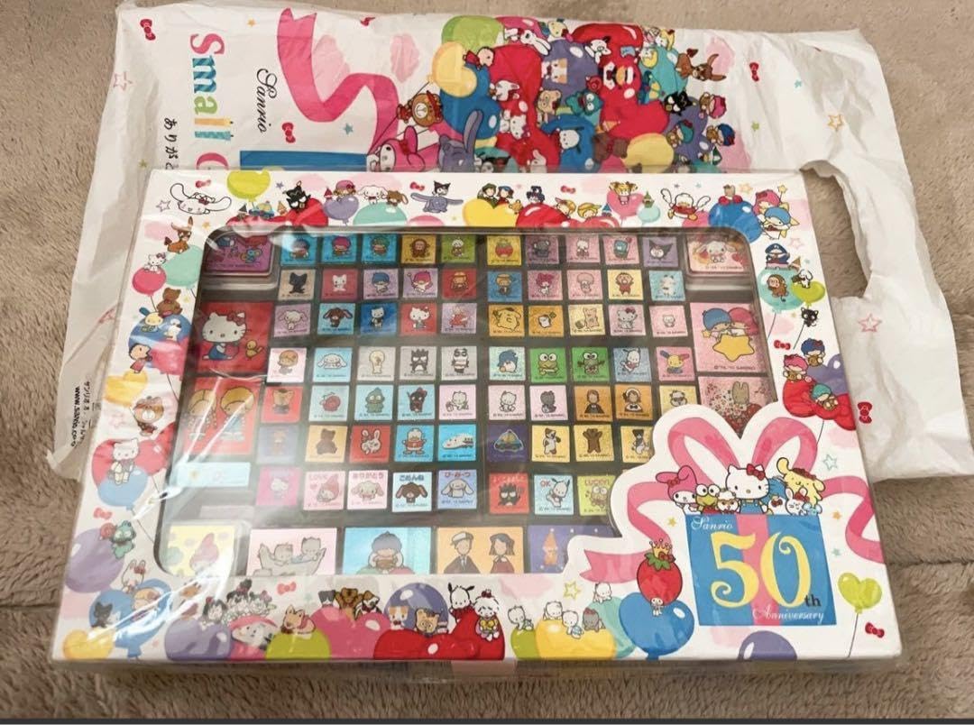 50周年記念限定記念スタンプセット- 未開封箱入り☆サンリオ50周年記念
