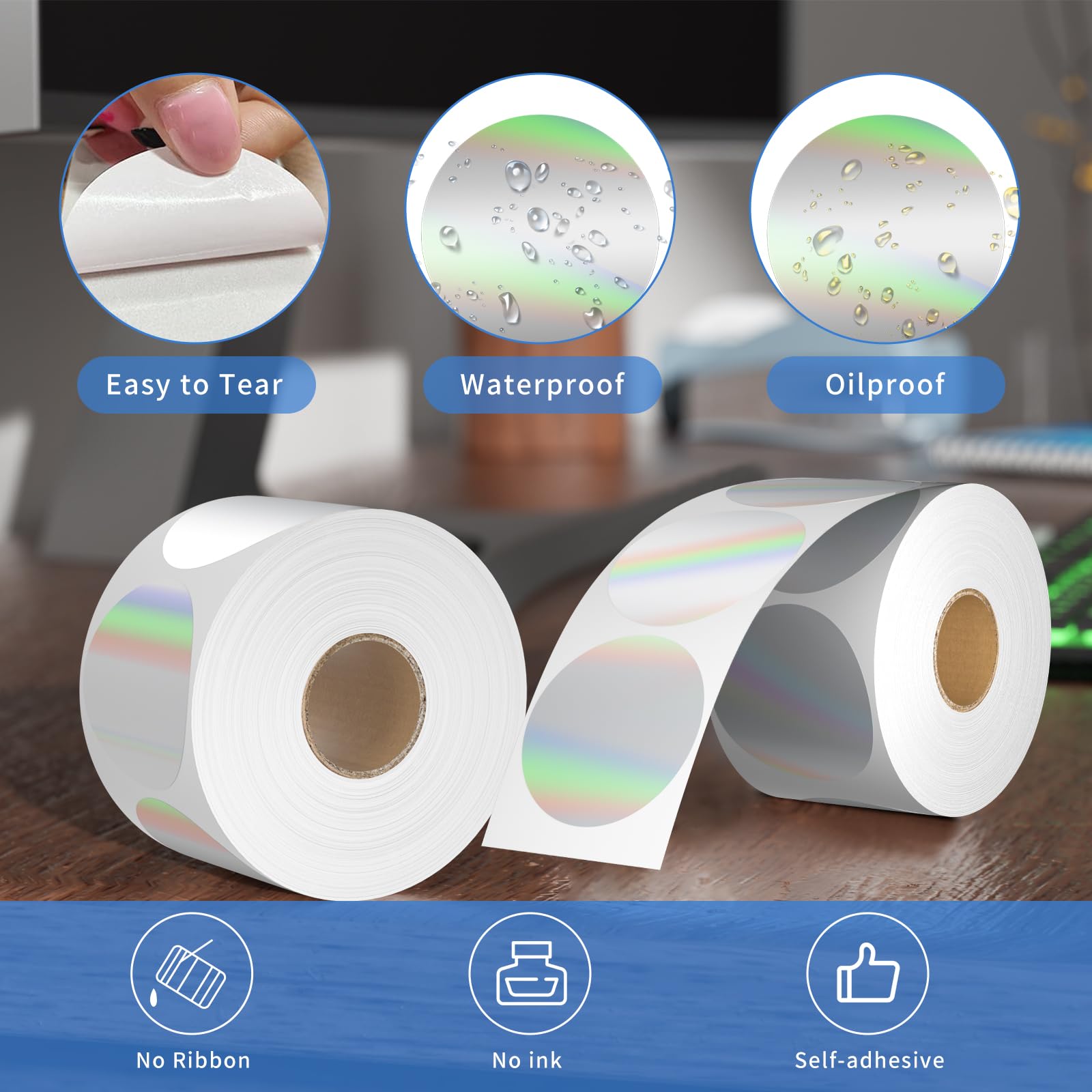 Fabricant d'autocollants d'étiquettes thermiques directes à double rangée person