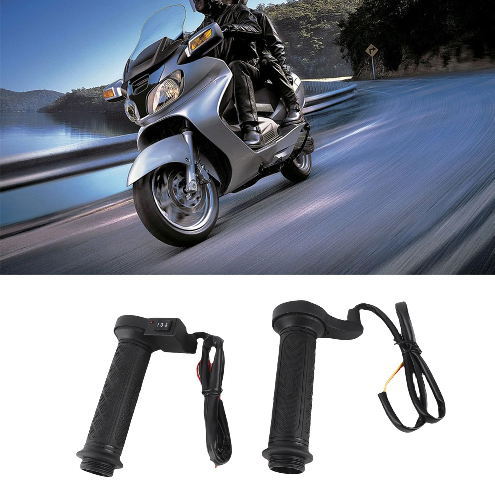 Uniwersalne, elektryczne podgrzewane uchwyty motocyklowe 22 mm do jazdy zimowej