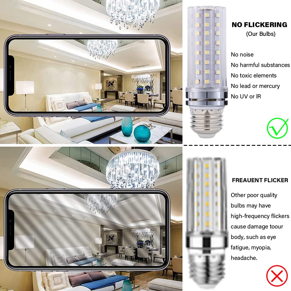 RYTM Lampadine LED, Lampadina a Mais con Base E26/E27, 16 W 1000 LM, 20 W 1300 LM, equivalente a 160/200 Watt, 3000 K 4000 K 6000 K Non dimmerabile CA 85 V ~ 265 V (Confezione da 10)