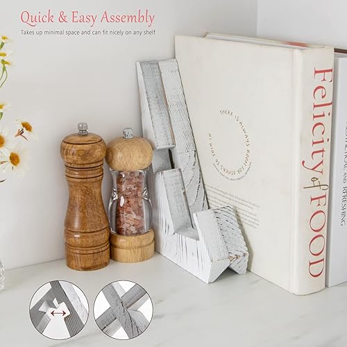 Miniatura 4 de Soporte para libro de cocina, soporte de madera para libro de recetas, soporte para libro de cocina para encimera de cocina, soporte de exhibición