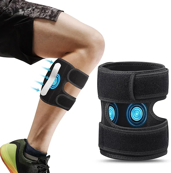 TISMOD Sciatica Pain Relief Devices, Sciatica Brace Adjustable Dual Pressure Pads for Targeted Lower Back & Leg Compression, Sciatic Nerve Brace Suitable for Men & Women Calf Support