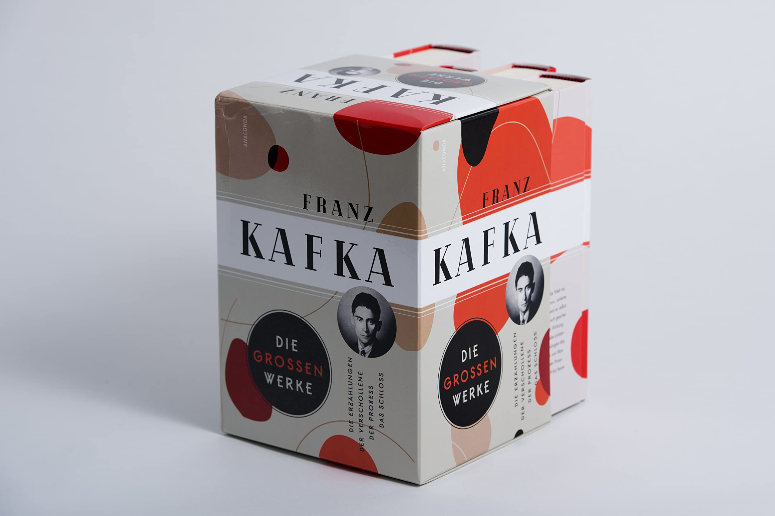 Franz Kafka, Die großen Werke (Die Erzählungen - Der Verschollene - Der Prozess - Das Schloss) (4 Bände im Schuber): Vier Bände im Schuber