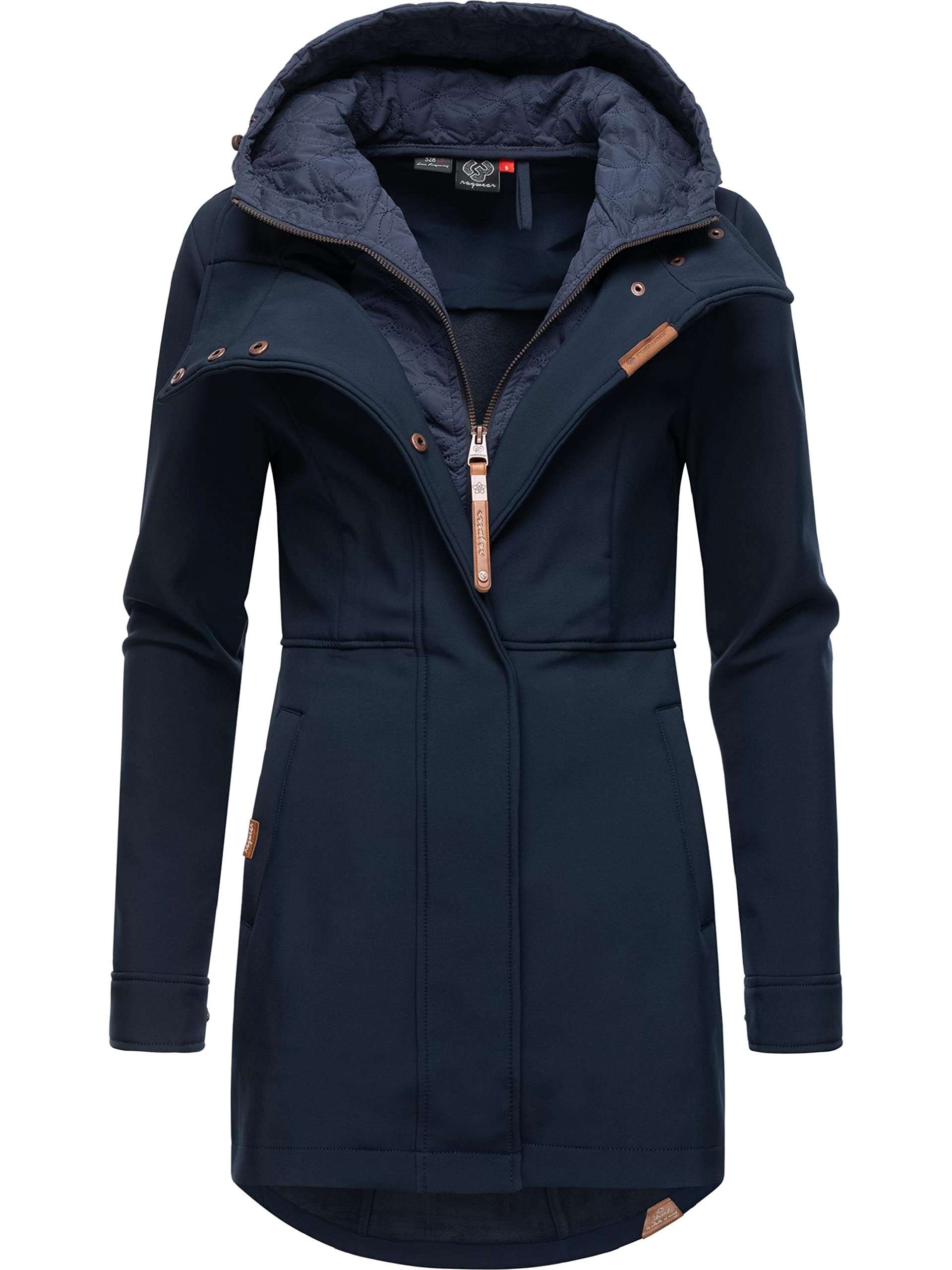 Ragwear Ybela damski płaszcz softshellowy, wodoszczelny, oddychający, z kapturem