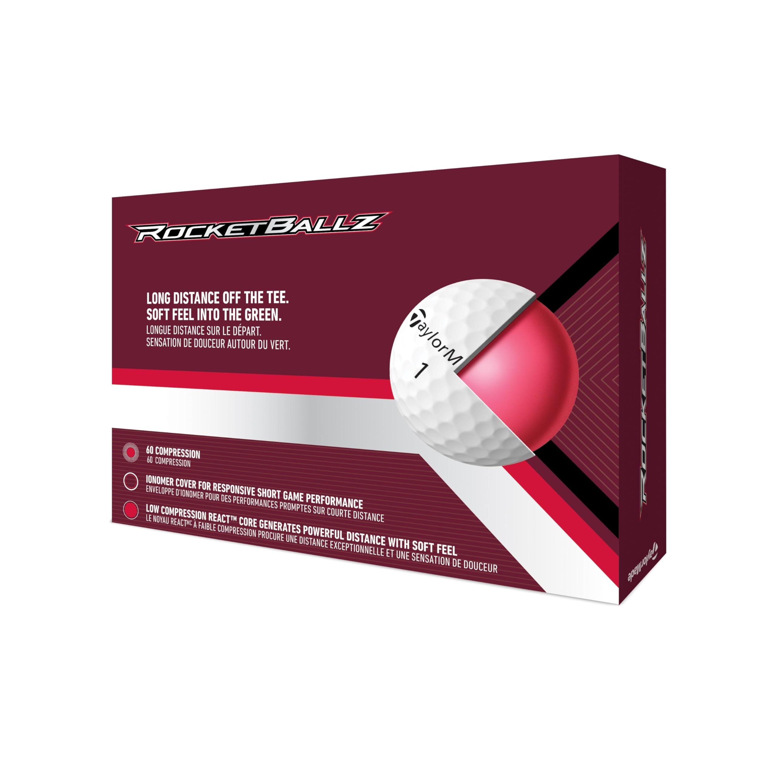 Taylormade Golf 2025 Rocketballz piłki golfowe 12bp
