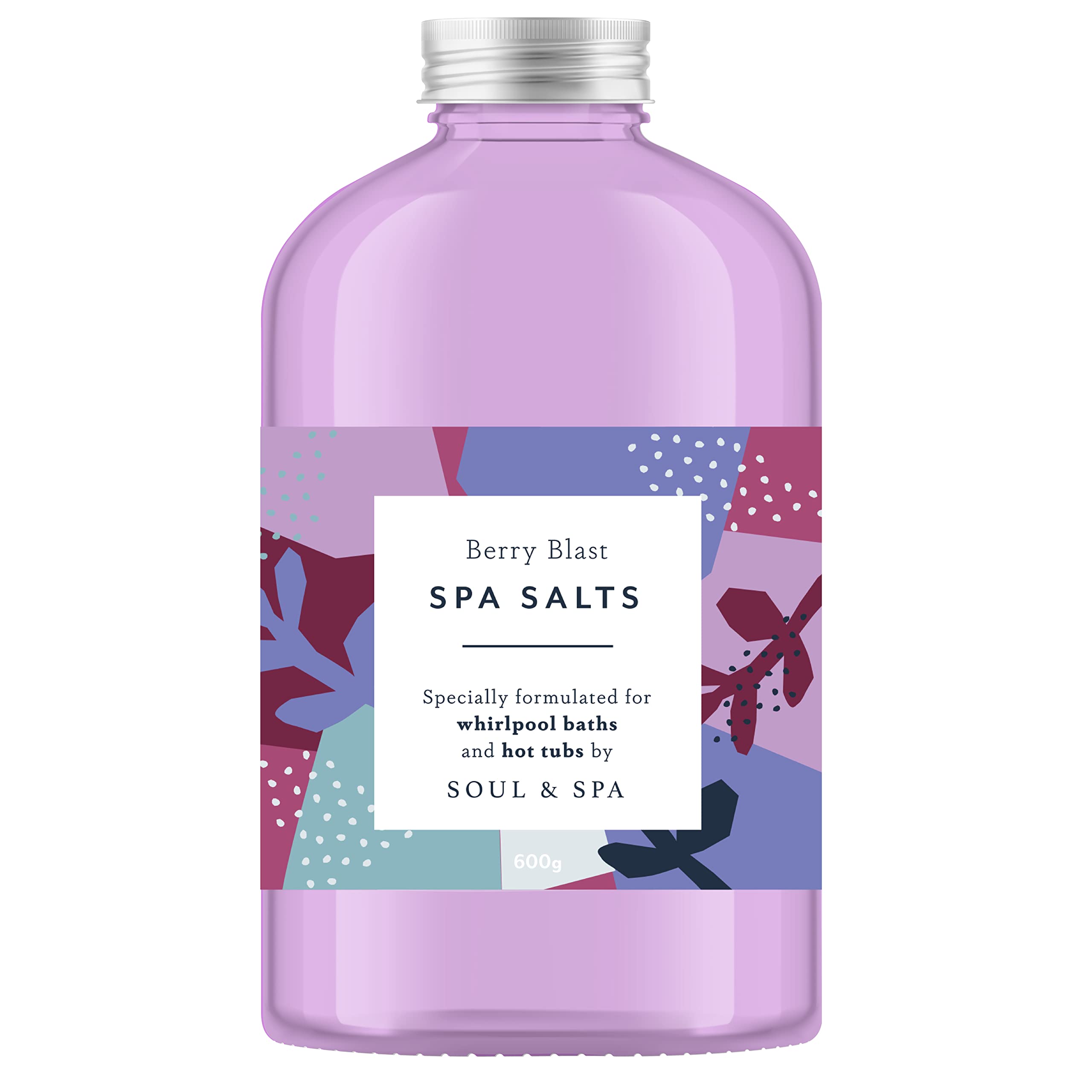 Berry Blast Spa Salts for Hot Tub and Jetted Bath - 600gr Scented Aromatherapy Natural Vegan Sea Salt Crystals Detox Relaxing