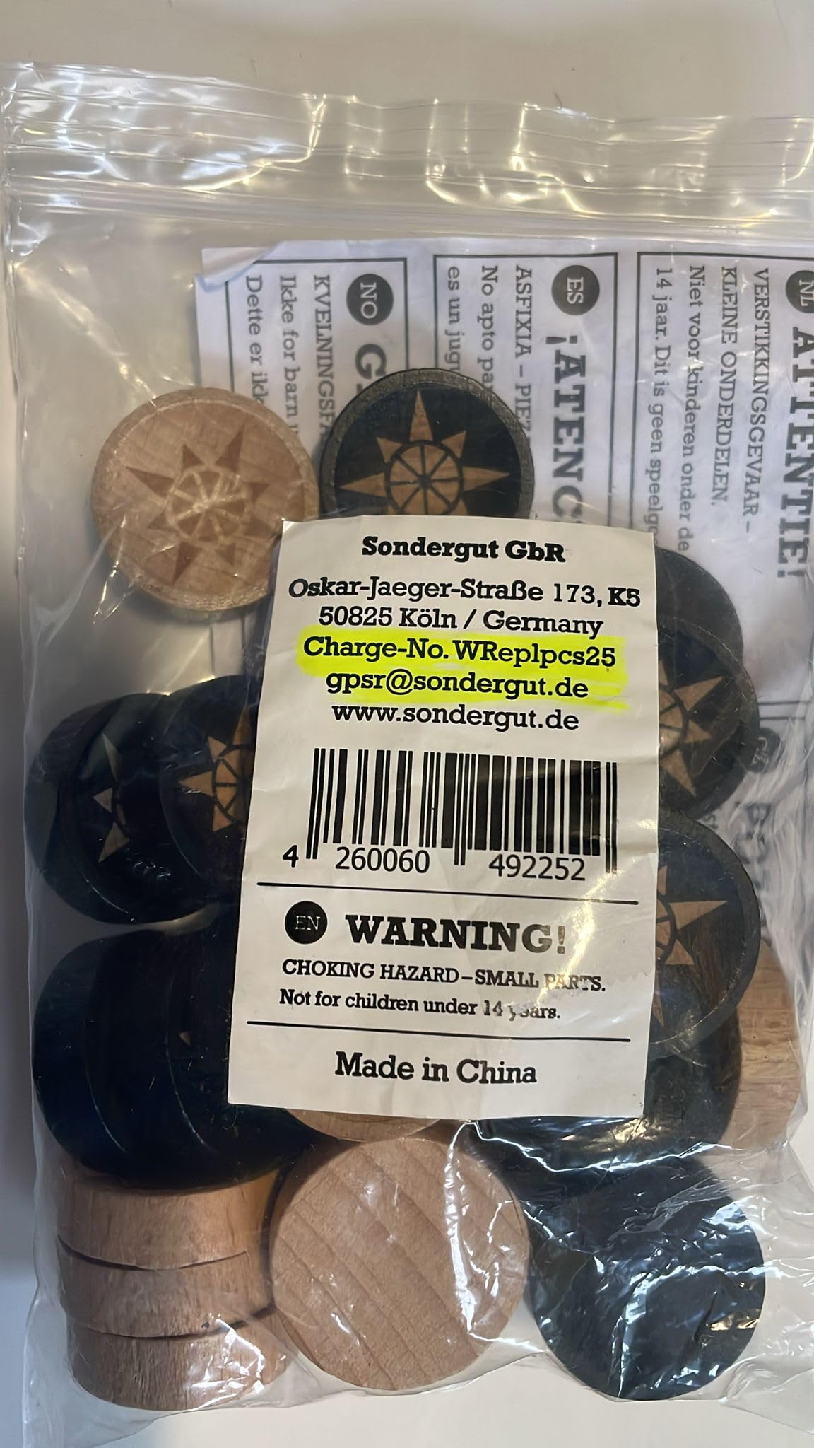 Sondergut Roll-up Portable Suede Backgammon Game Set - for Adults & Children - Ideal for RV Travel, Cruise, Airplane, Camping, Backpacking, Road Trips Multiple Colors (Replacement Backgammon Stones)