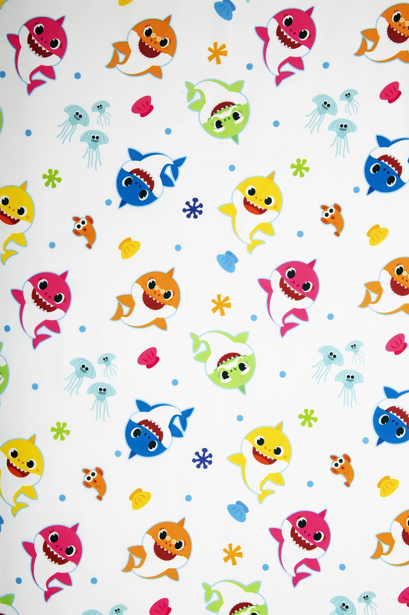 Baby Shark 4 Piece Toddler Bedding Set – Includes Comforter, Sheet Set – Fitted + Top Sheet + Reversible Pillowcase for Boys and Girls Bed, Blue