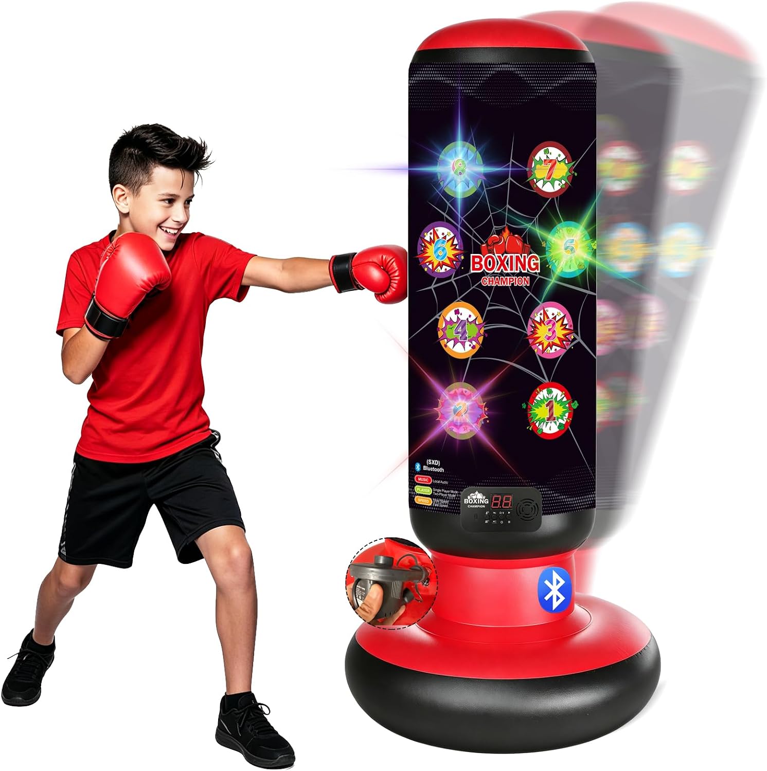 Punching Bag for Kids 63 Inch Stable Inflatable Boxing Bag