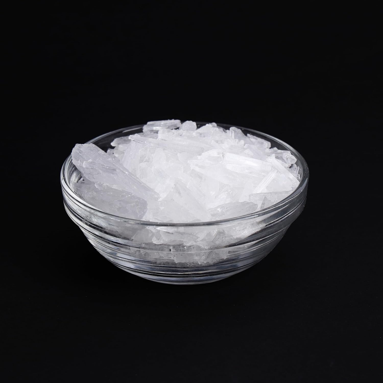 Menthol-Crystals-4-Oz Mentha-Arvensis-Mint Pure-Organic-100%-Natural-By-Bless-International Cosmetics-Salves-Balms-Creams-and-Soap-Making-DIY Resealable-Standup-Bag-for-Long-Lasting-Freshness