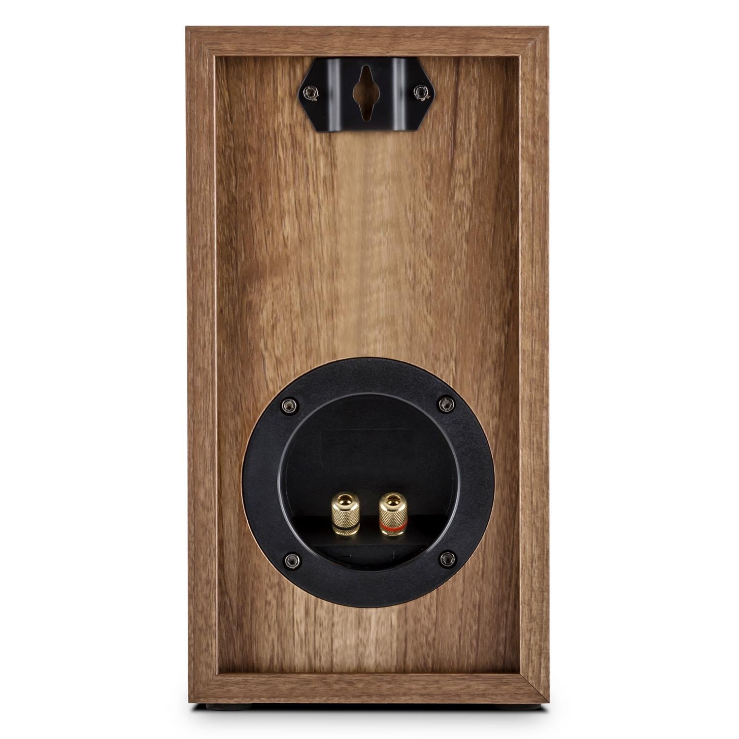 AUNA Linie 501 BS - Coppia di Diffusori da Scaffale, Altoparlanti Passivi, Casse Speaker, Tecnologia a 2 Vie, Midrange di 10 cm, Tweeter di 2.5 cm, 50 Watt RMS, Noce
