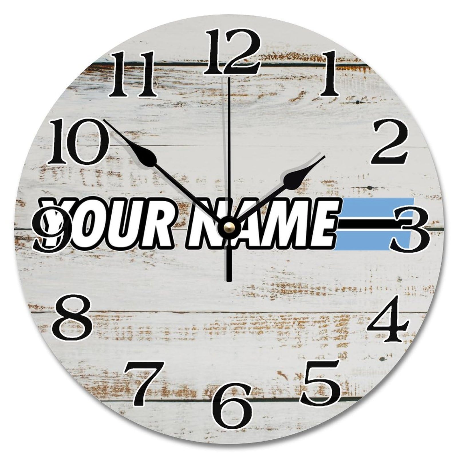 Horloge murale silencieuse Botswana 30,5 cm pour salon et chambre