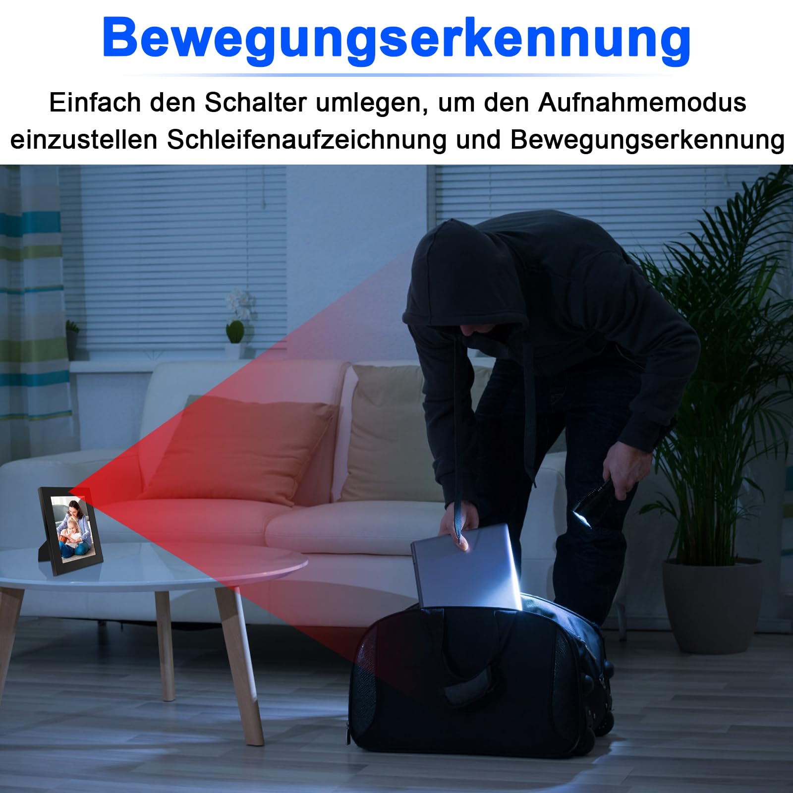 Bilderrahmen Kamera HD 1080P kleine Mikro Videokameras