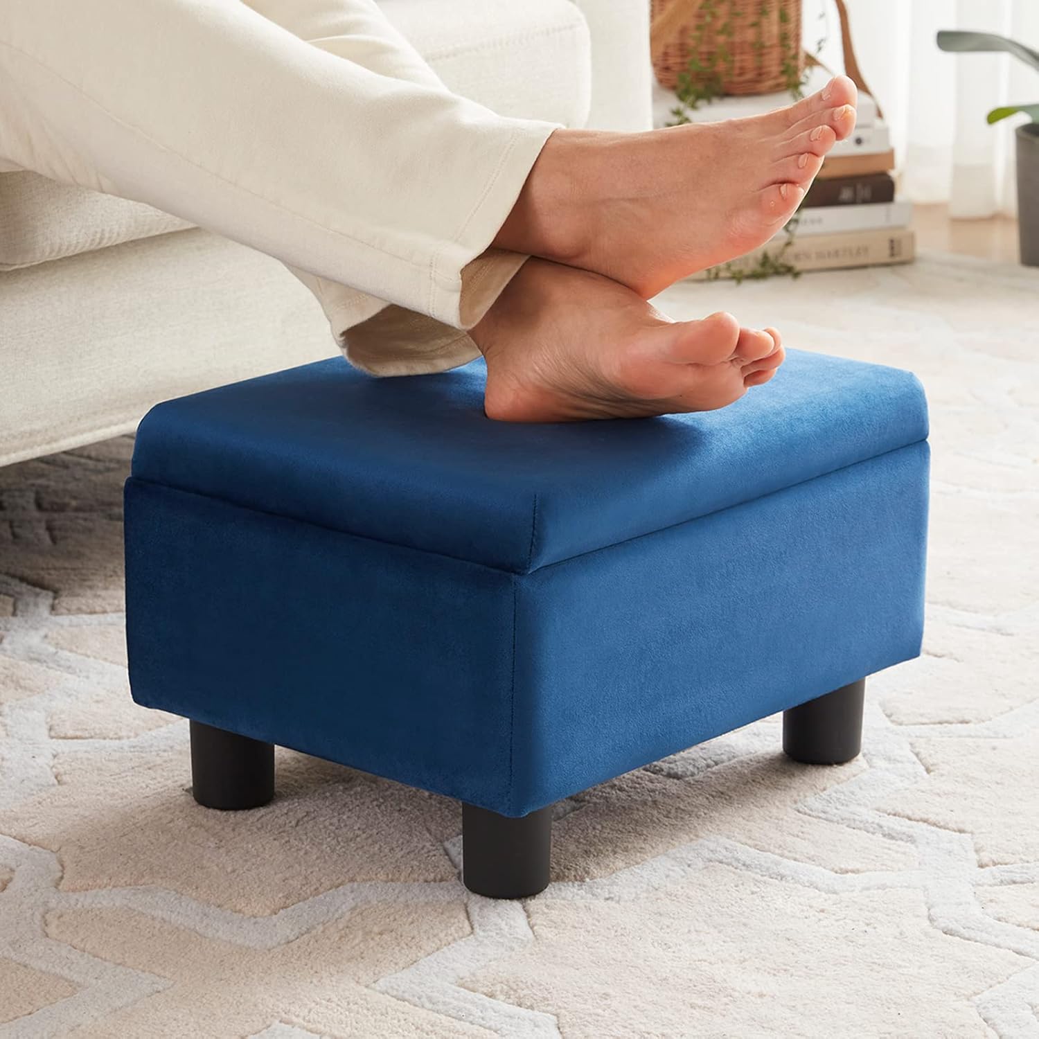 RUCUKEN Small Foot Stool Foot Stools Ottoman Foot Rest