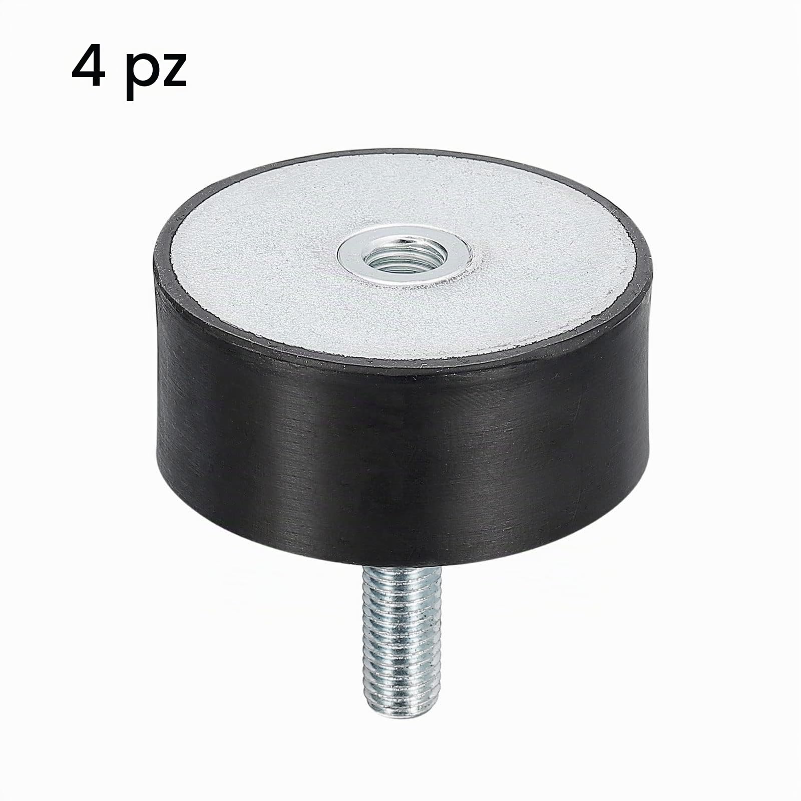 QUARKZMAN Gomma Supporti 4pz M10 Maschio/Femmina Vibrazioni Isolatore Shock Ammortizzatore, per Garage Motore Aria Compressore Auto Barca Bobine, D60mmxH30mm