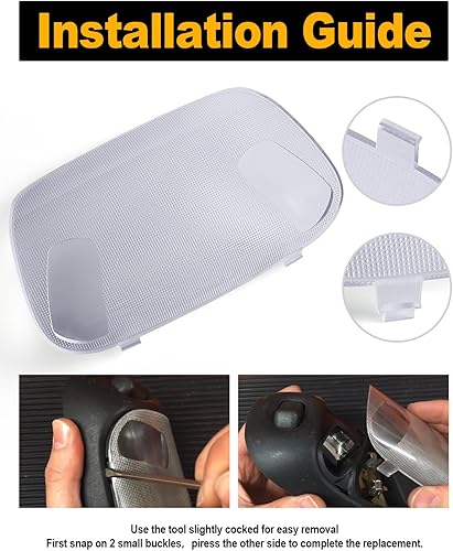 Miniatura 4 de Cubierta de luz interior de cúpula de techo para mapas de techo, compatible con Ford F-250 F-350 F-450 F-550 TRUCK 1999-2007 Lente de luz de lectura