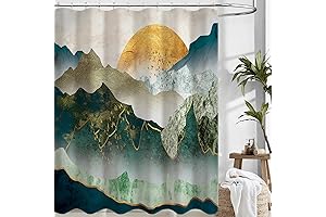 Mountain Japanese Shower Curtain: Tranquility Meets Design