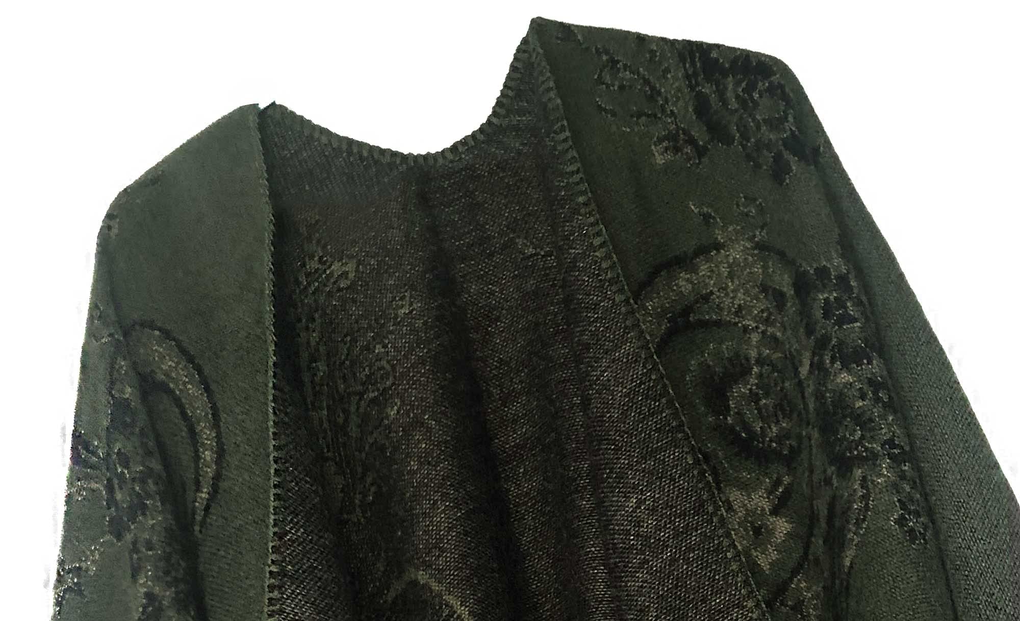 EXCHIC Damen Warm Offene Front Strick Schals und Wraps Floral Elegante Cardigans Poncho Cape Coat Mantel