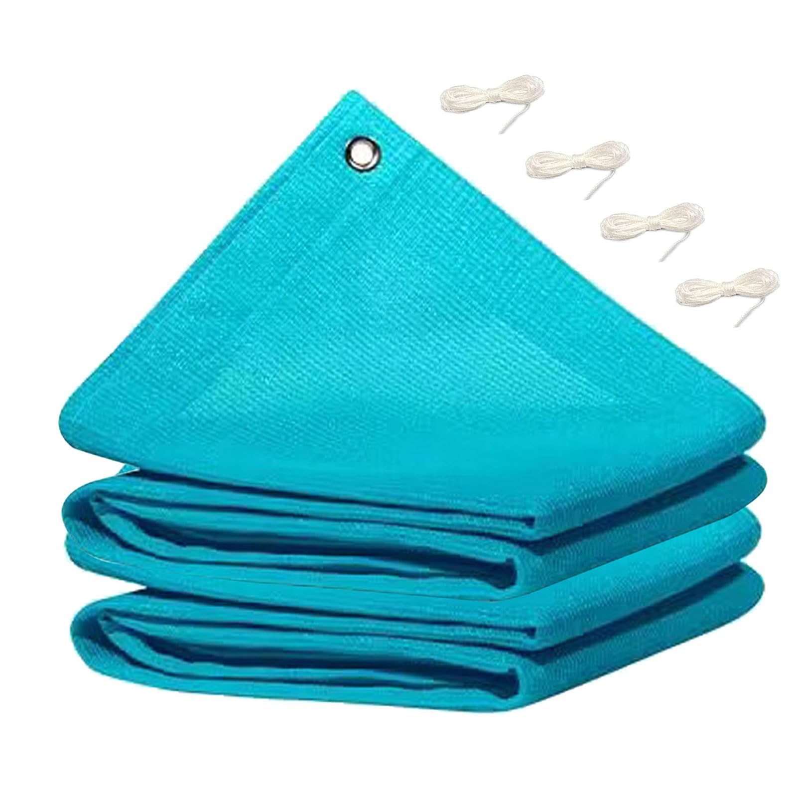 Voile d'ombrage carré 3x3m bleu ciel anti-UV pour terrasse