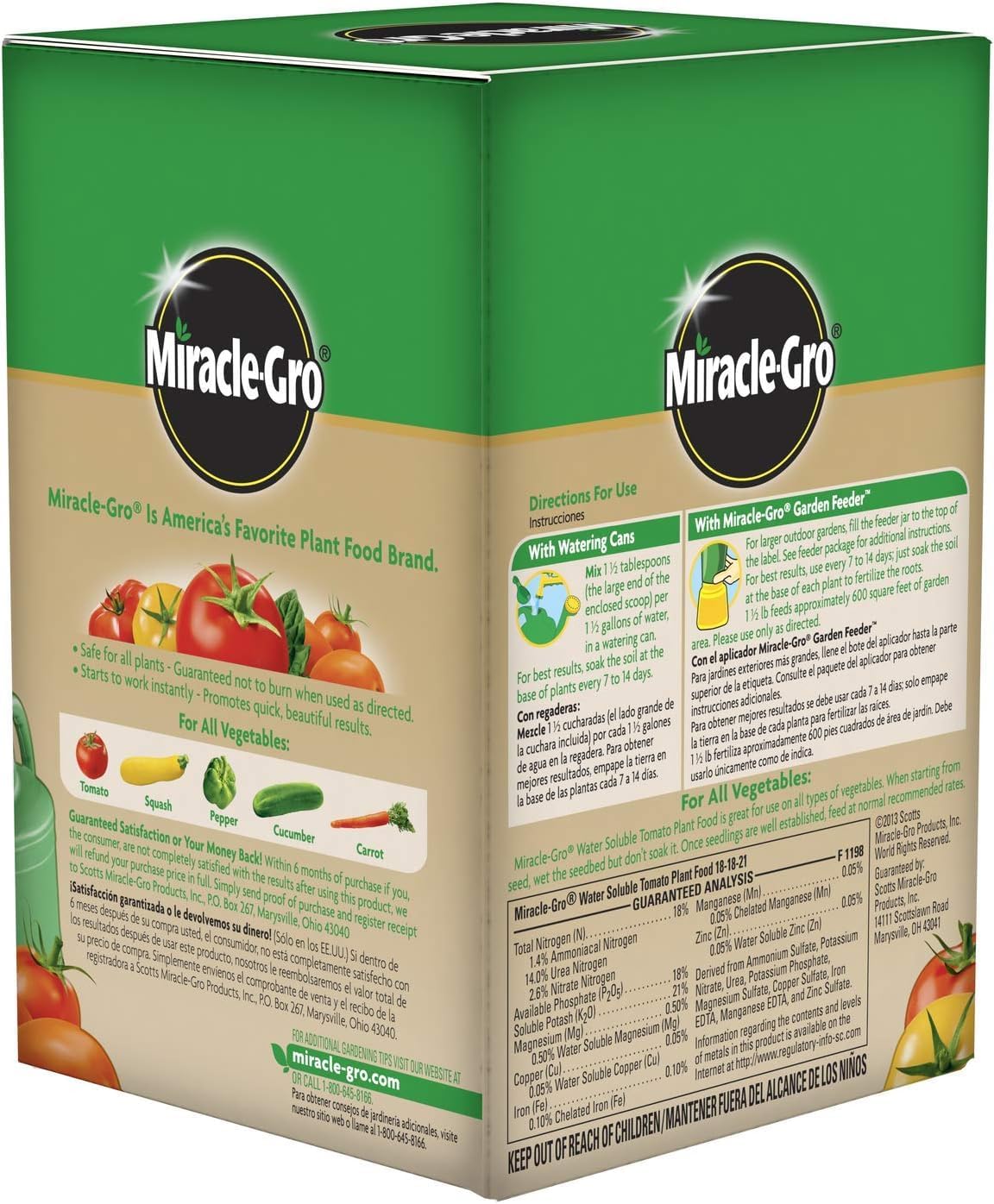 Miracle-GRO 2000422 Plant Food, 1.5-Pound (Tomato Fertilizer), 1.5 lb (Pack of 2)