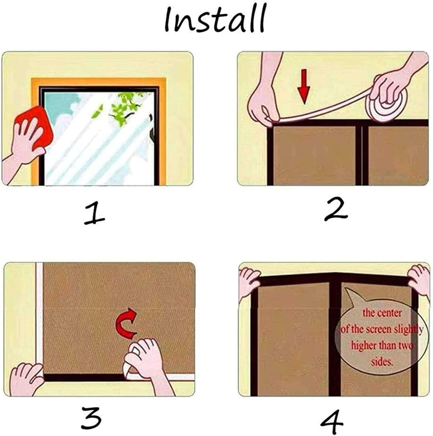 Mesh Screen for Door net Screen with Magnet,Door Magnetic Screen,Magnetic Screen Doors (Color : Center, Size : 100x230cm(39x91inch))