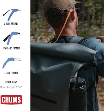 Chums Switchback Eyewear Retainer - Lightweight Silicone Sunglasses Strap