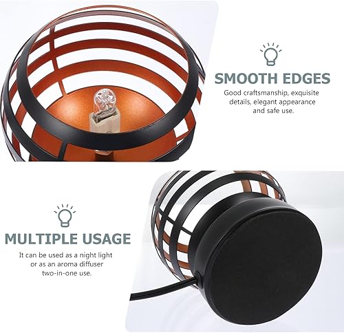 Miniatura 8 de Uonlytech Herramienta de fusión de cera de vidrio Lámpara de escritorio Aroma Luz Calentador de Vela Lámpara Elegante Diseño Presente