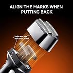 Electric Foil Shaver for Men, 3D Floating Head, Close Shave IPX7 Waterproof | Portable Cordless Electric Razor with LED Display, USB-C Fast Charging, Wet/Dry Design for Sensitive Skin Daily Grooming