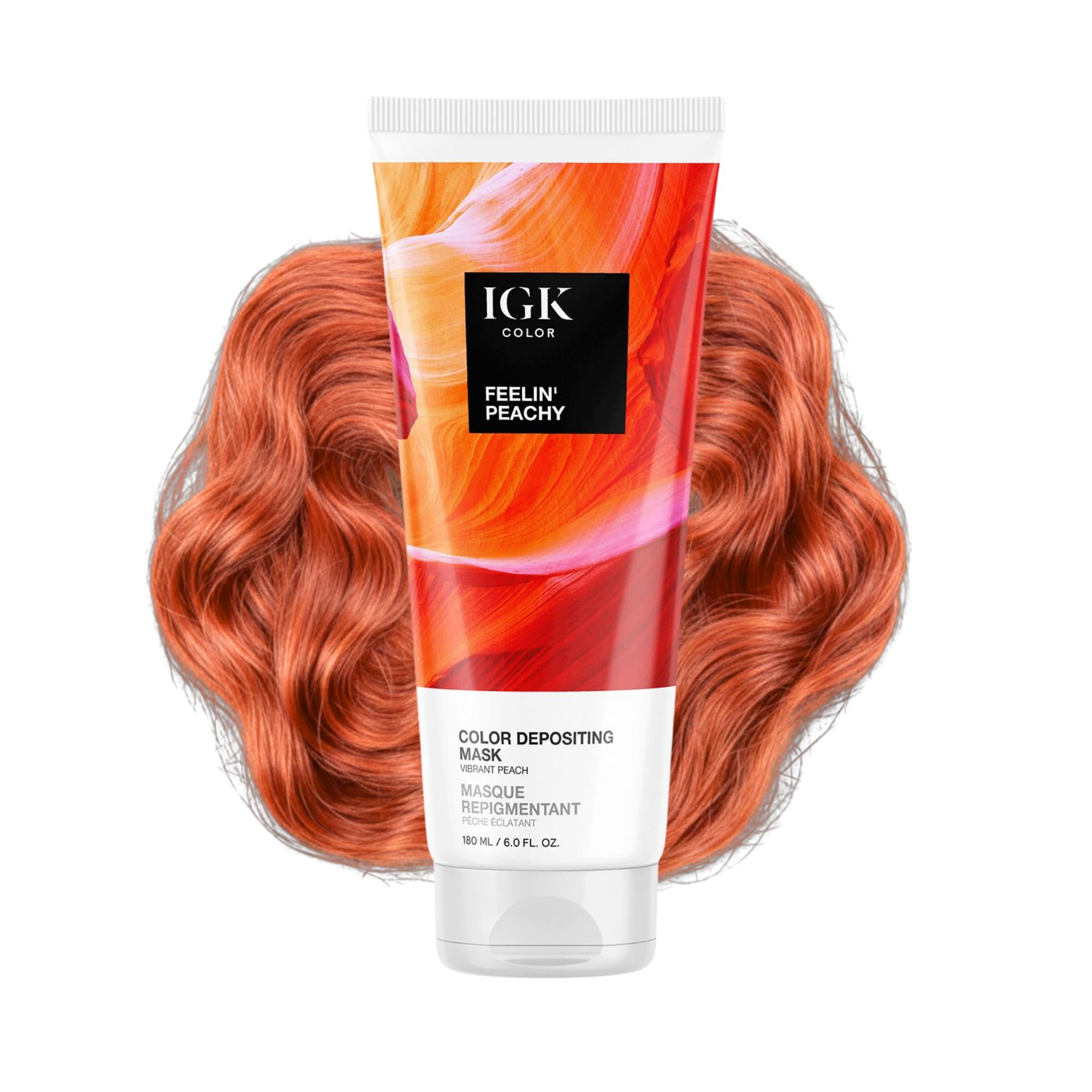 Amazon.com: IGK Feelin' Peachy | Vibrant Peach Hair Gloss + Color