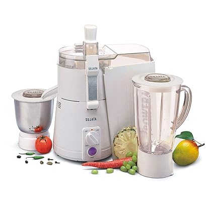 Sujata KI-28012 900-Watt Juicer Mixer Grinder with 2 Jars (White)