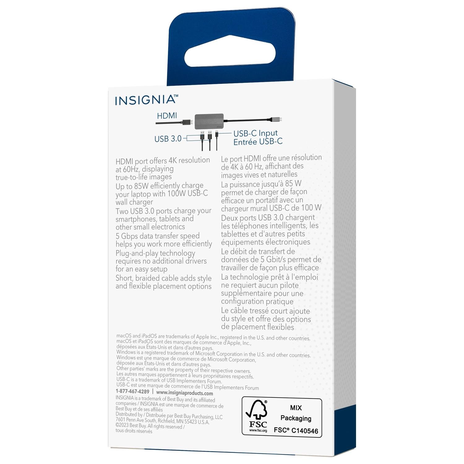 Insignia Hub USB-C a 4 porte