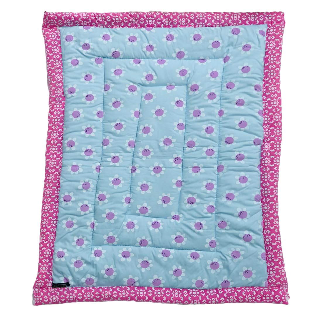 RURIBOSY |Bedding Mattress for Cotton, Baby Sleeping Bed Set Godari Baby Cradle |Sleeping Mat |Multi Purpose Cushioned Bed |Baby Bed for 0 to 2 Years.