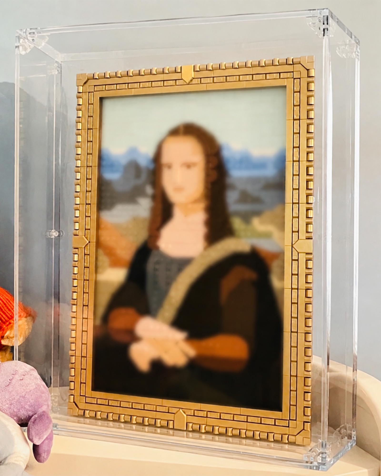 Vetrina per lego 31213 Mona Lisa, scatola acrilica trasparente