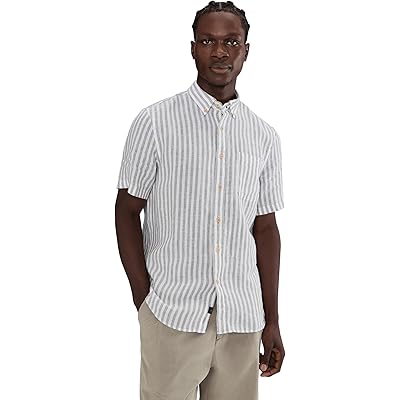 Мужская рубашка Faherty Short Sleeve Laguna Linen Shirt