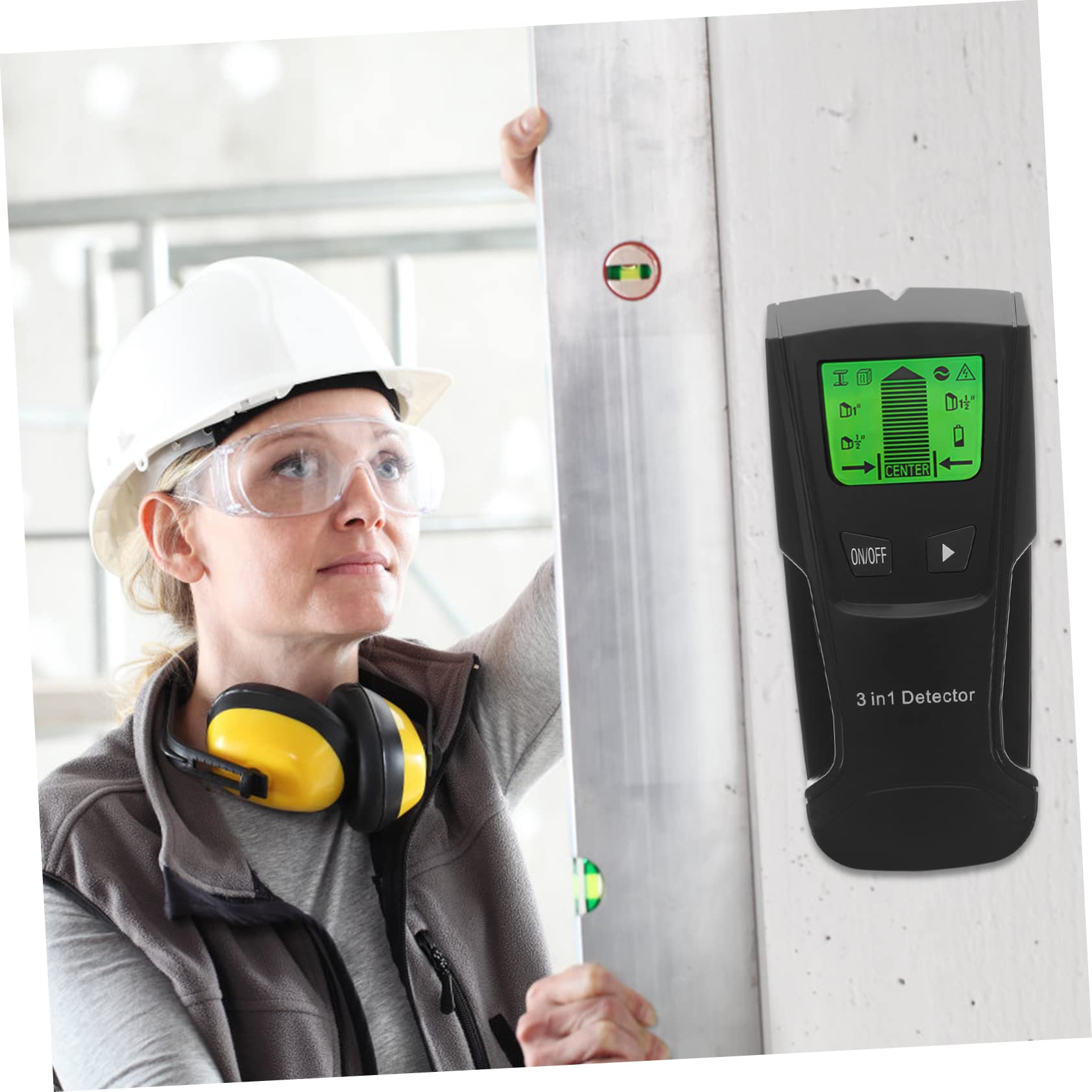 SHINEOFI Rilevatore Di Metalli Da Parete Display Lcd Rilevatore Per Scanner Elettrico Localizzatore Di Cavi e Legno Rilevatore Di Barre D’armatura Montanti Metallici e Bordi Precisi