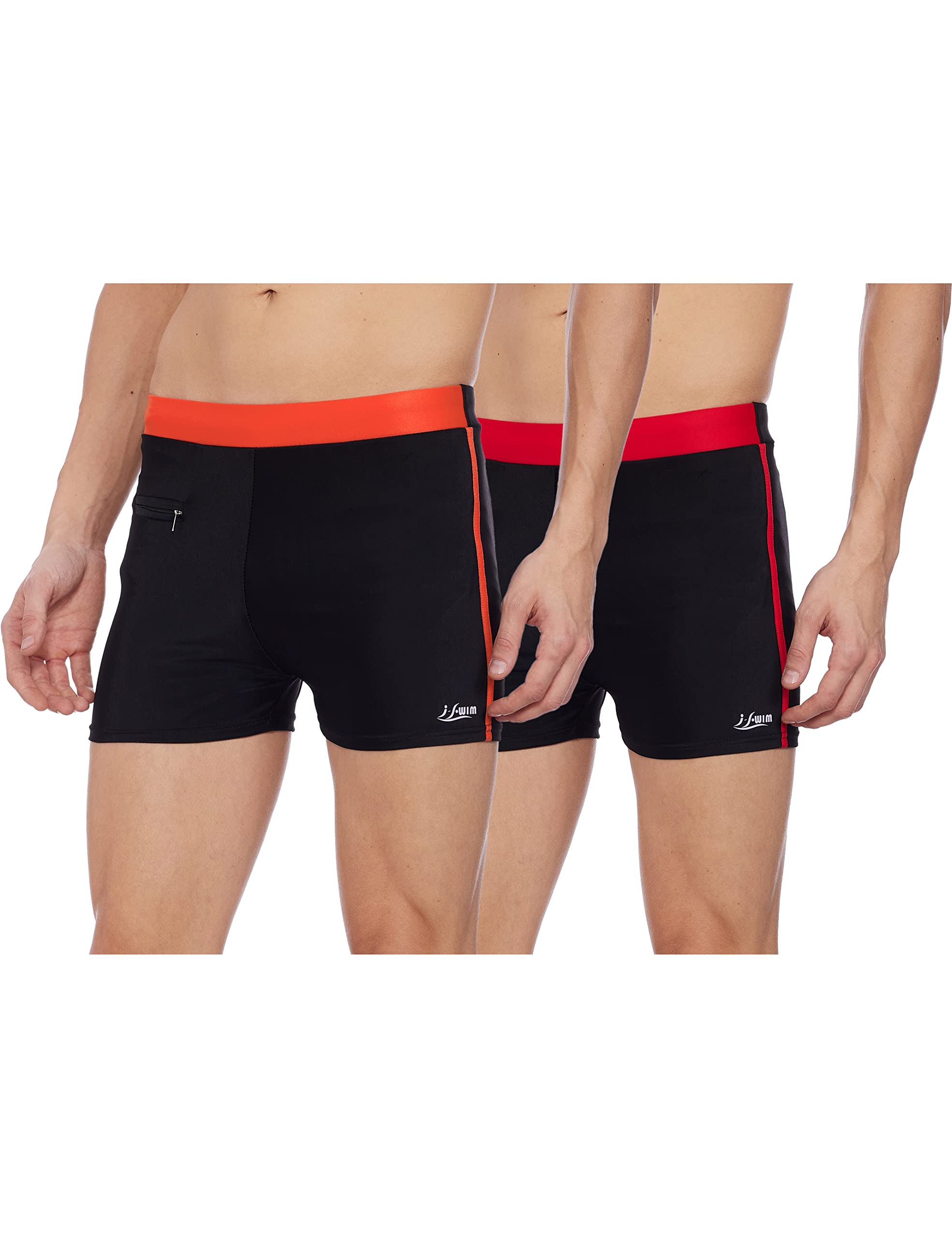 Mens Costume Is-010 Size 2Xl Black/Red With Is-010 Size 2Xl Black/Orange Pack Of 2 And Swimming Goggles Is-508-image-13