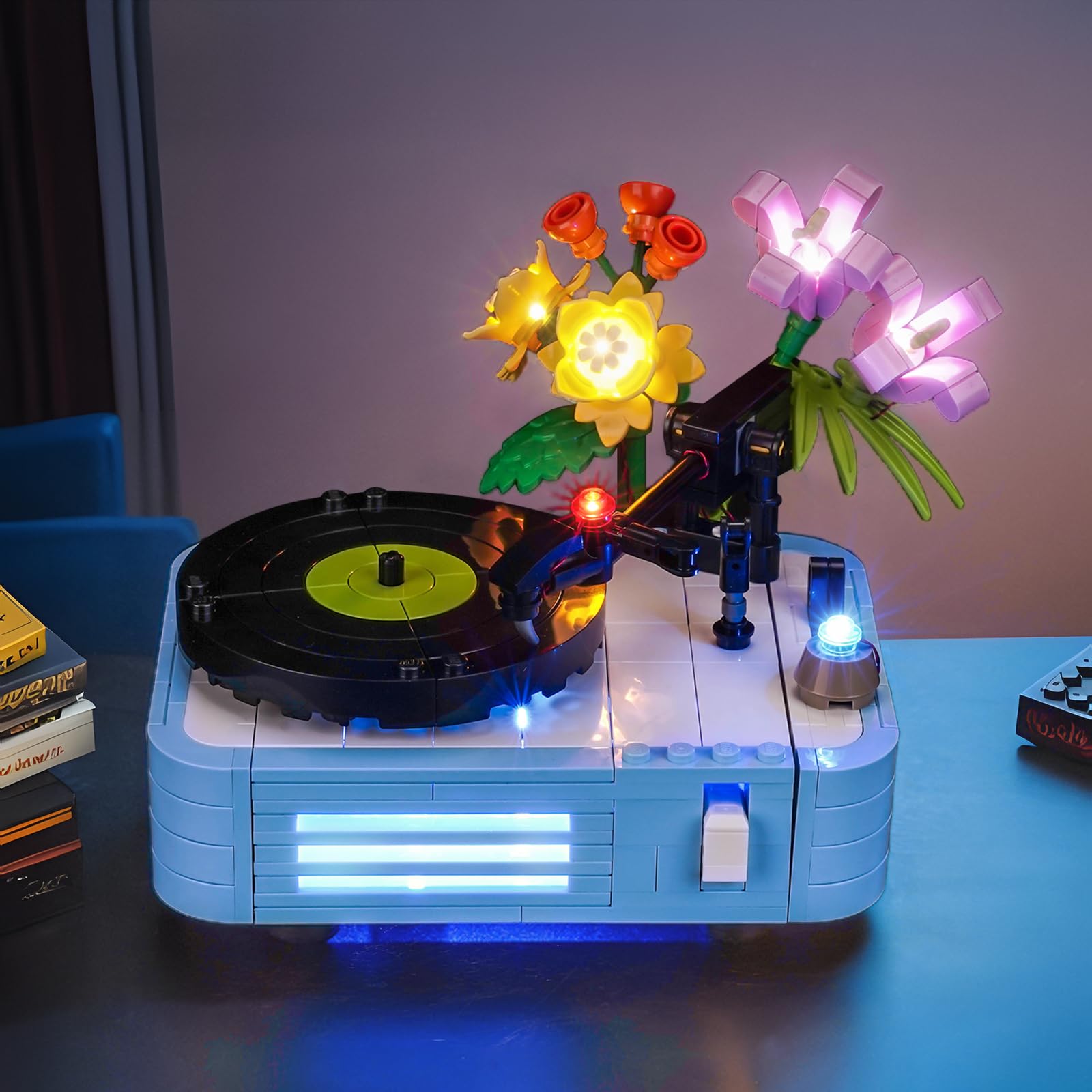 Led Licht Set Kompatibel mit Lego Record Player with Flowers 31172 (Kein Modell), Dekorationsbeleuchtungsset Compatible with Lego 31172 Record Player with Flowers Kreative Spielzeug - 4