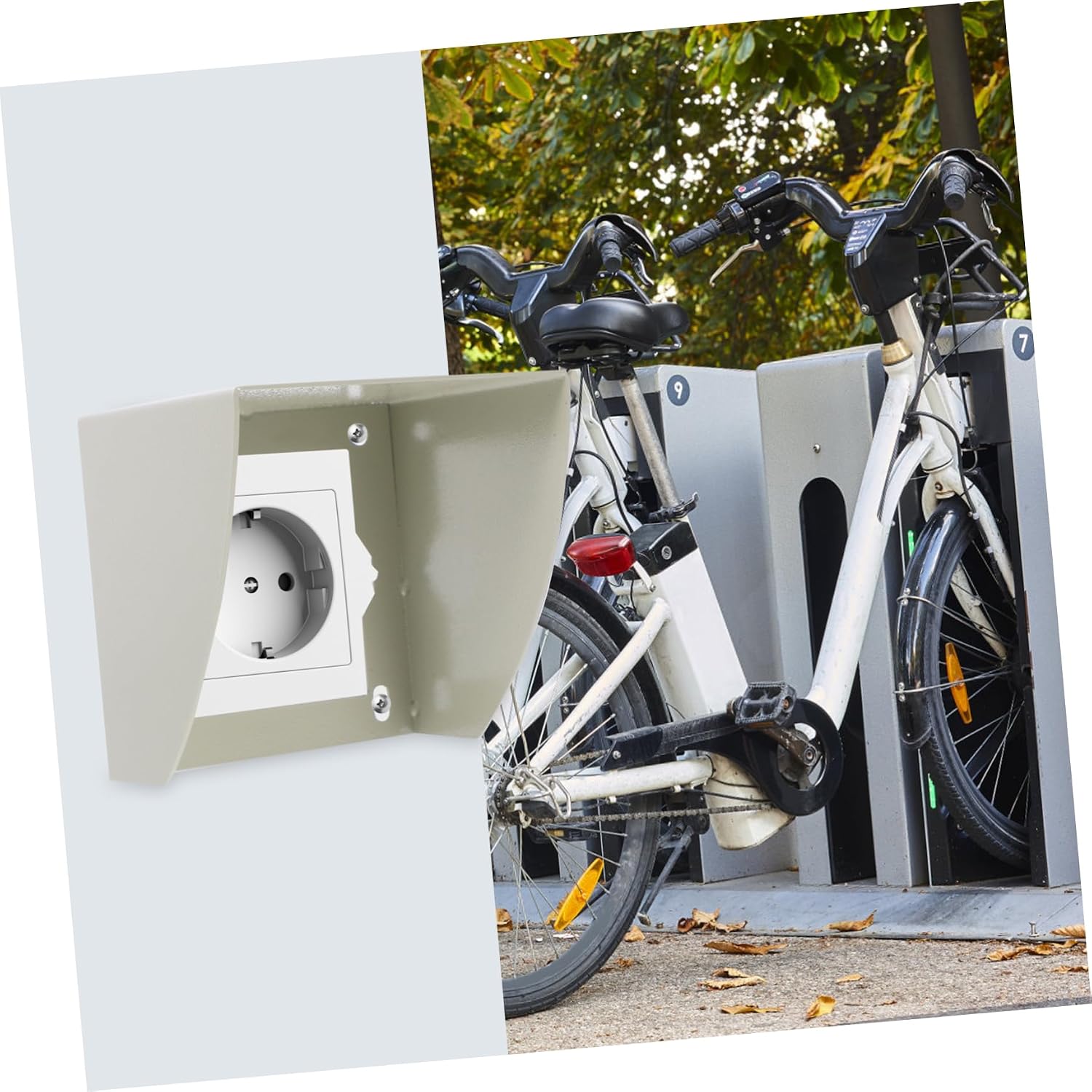 Weatherproof Charger Outlet Cover Rain Protection for Outdoor Electrical Boxes Versatile Use Easy Wall Mount Reliable Electrical Cover for Chargers and Devices