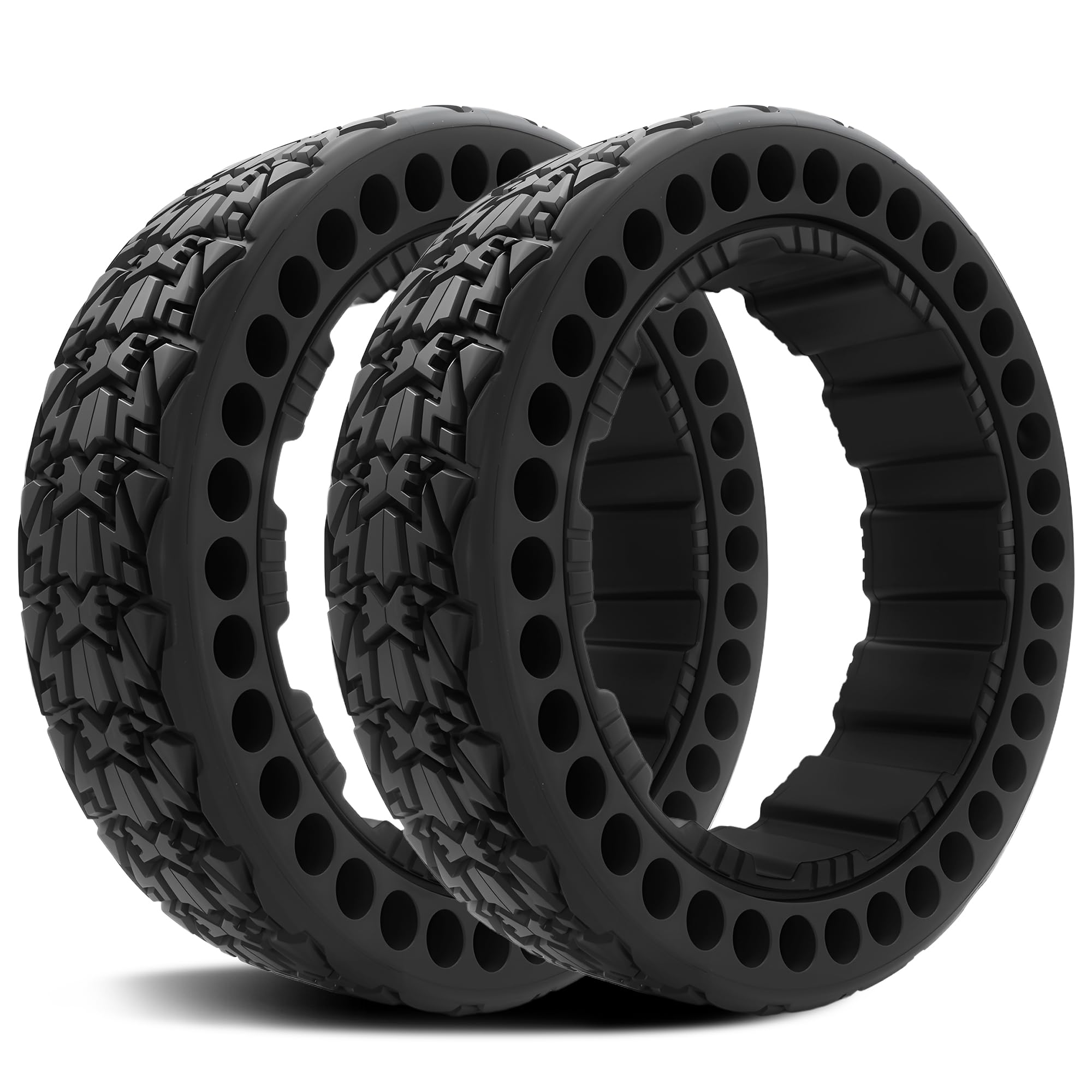 GLDYTIMES 10x2.75 Off-Road Gokart Tire for Ninebot S Max Self-balancing Scooter, Compatible with Gokart Pro/Pro 2 Series, Rear Drift Tire Bundle (2pc)
