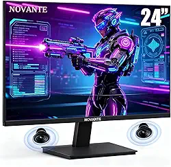 Monitor 24 polegadas Lcd, 75hz, 5ms, Fullhd+ 1920x1080, Alto-falantes embutidos, Hdmi,DisplayPort, USB, 3.5mm, Vesa, Ajuste de inclinação