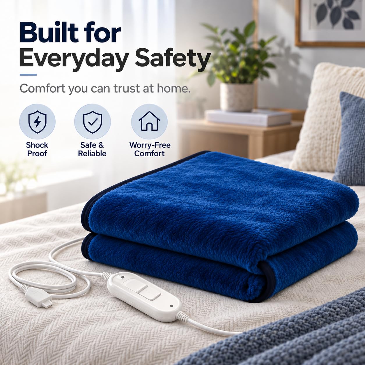 Ultra Soft Electric Blanket - Single Bed -8 Ultra Soft Electric Blanket - Single Bed -8