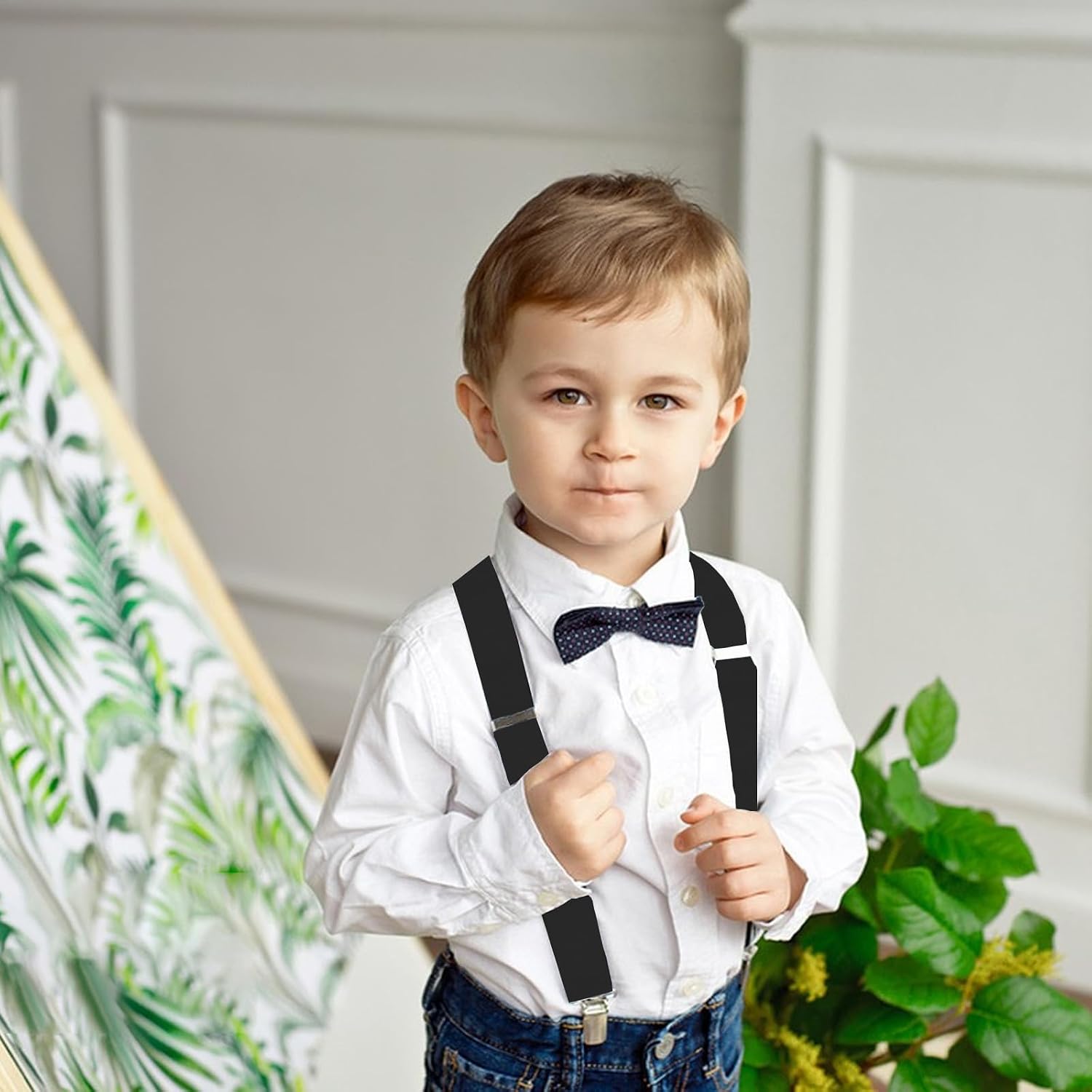 Kids Suspenders Adjustable Y-Back Boys and Girls Suspenders Toddler Suspender for Wedding Halloween Cosplay