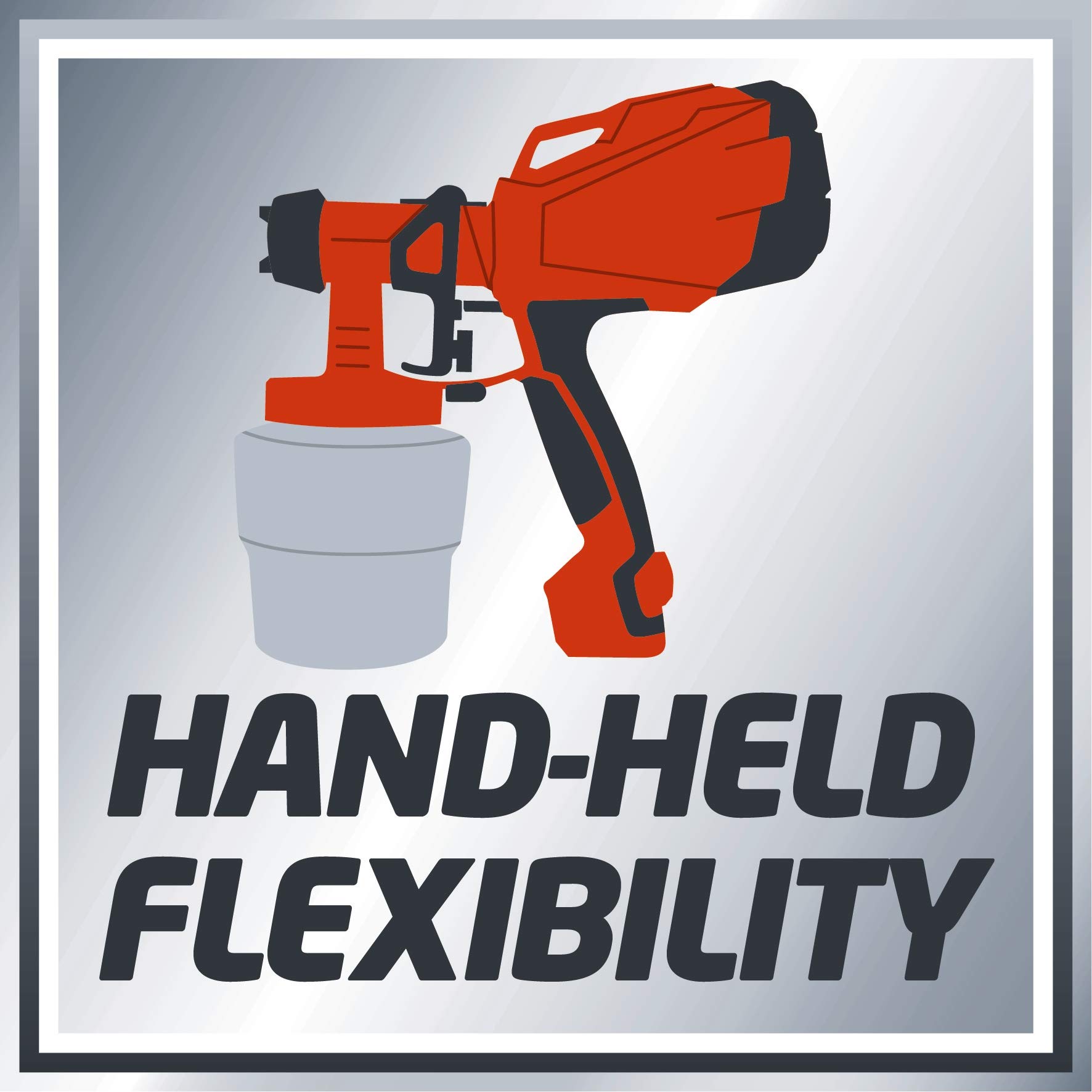 Einhell pistola a spruzzo compatta per vernici TC SY 500 P, da 500 W, 1000 ml, colore rosso