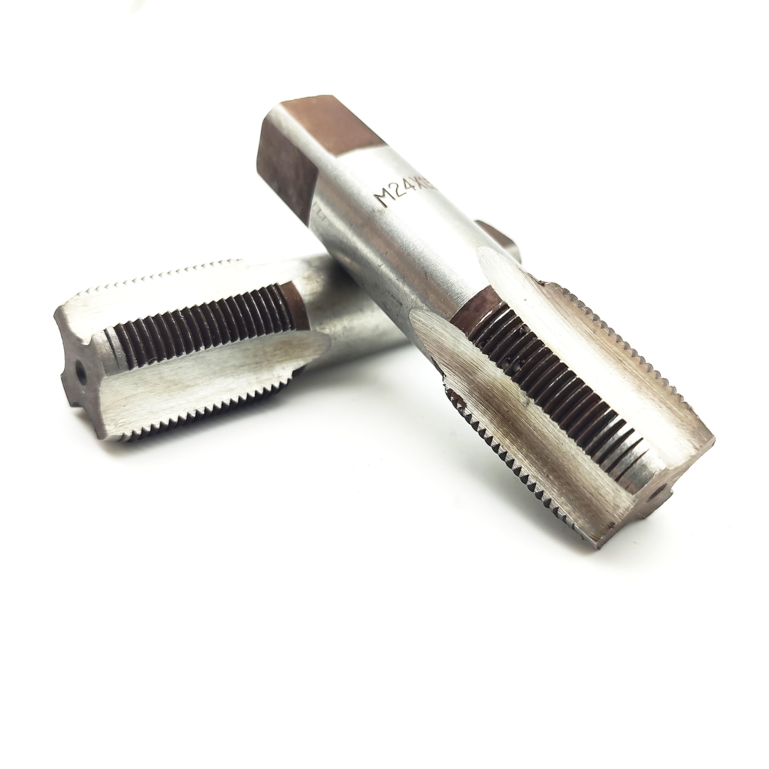 AtticZone M24 x 1,5 grifo de rosca de mano métrica, paso de 1,5 mm, 1 grifo de rosca, 1 grifo de enchufe, mano derecha (M24 x 1,5, grifo)